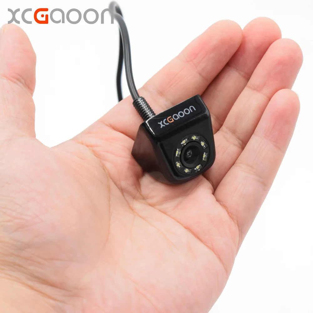 XCGaoon CCD Car Rear View Camera Waterproof ( IP67 ) Wide Angle 8 LED Night Vision Car Backup Camera Parking Assistance