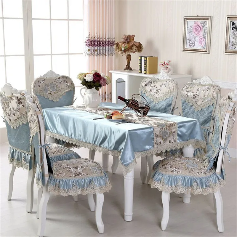 European Luxury Table Cloth Embroidered Tablecloth to Table Jacquard