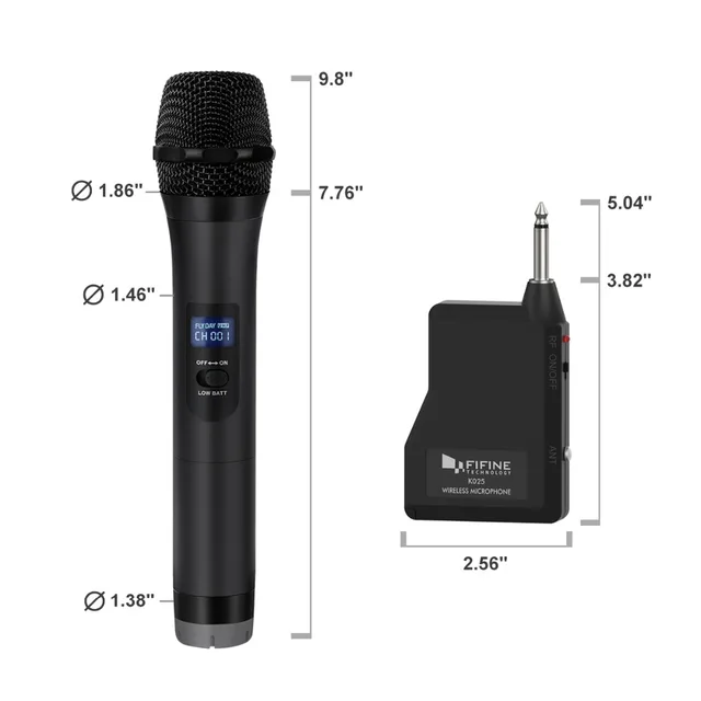 Go! UHF Wireless Handheld Dynamic Microphone& Receiver for Outdoor party Wedding Bar Live Show School conference Karaoke 3