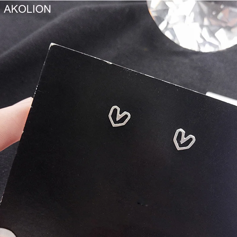 

Wholesale Silver Hollow Heart Stud Earrings 925 Cute Tiny Heart Earrings Fashion Jewelry Gift for Girls Kids Lady Women