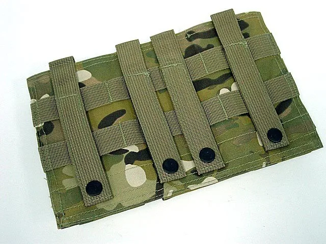 Тактический MOLLE тройной M4 подсумок камуфляж Gaine Pack военный тактический страйкбол клип Лесной Камуфляж Mag охотничья сумка Flyye