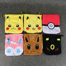 1Pcs Eevee Umbreon Sylveon Plush Toy Drawstring Bag 6 Styles Selectable 20 20cm