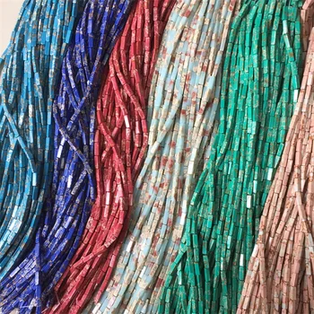 

4*4*13mm Flat New Listing Natural Stone Sea Sediment Imperial Square Loose Beads For Jewelry Making Fashion DIY Floating Charms