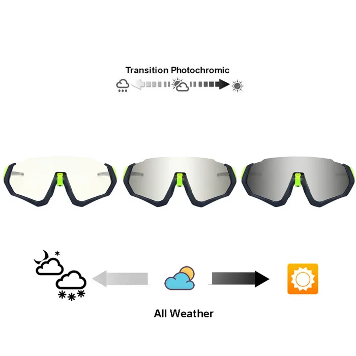 Переход Спортивные очки поляризованные 3 объектива Комплект UV400 очки MTB открытый Eyeshields