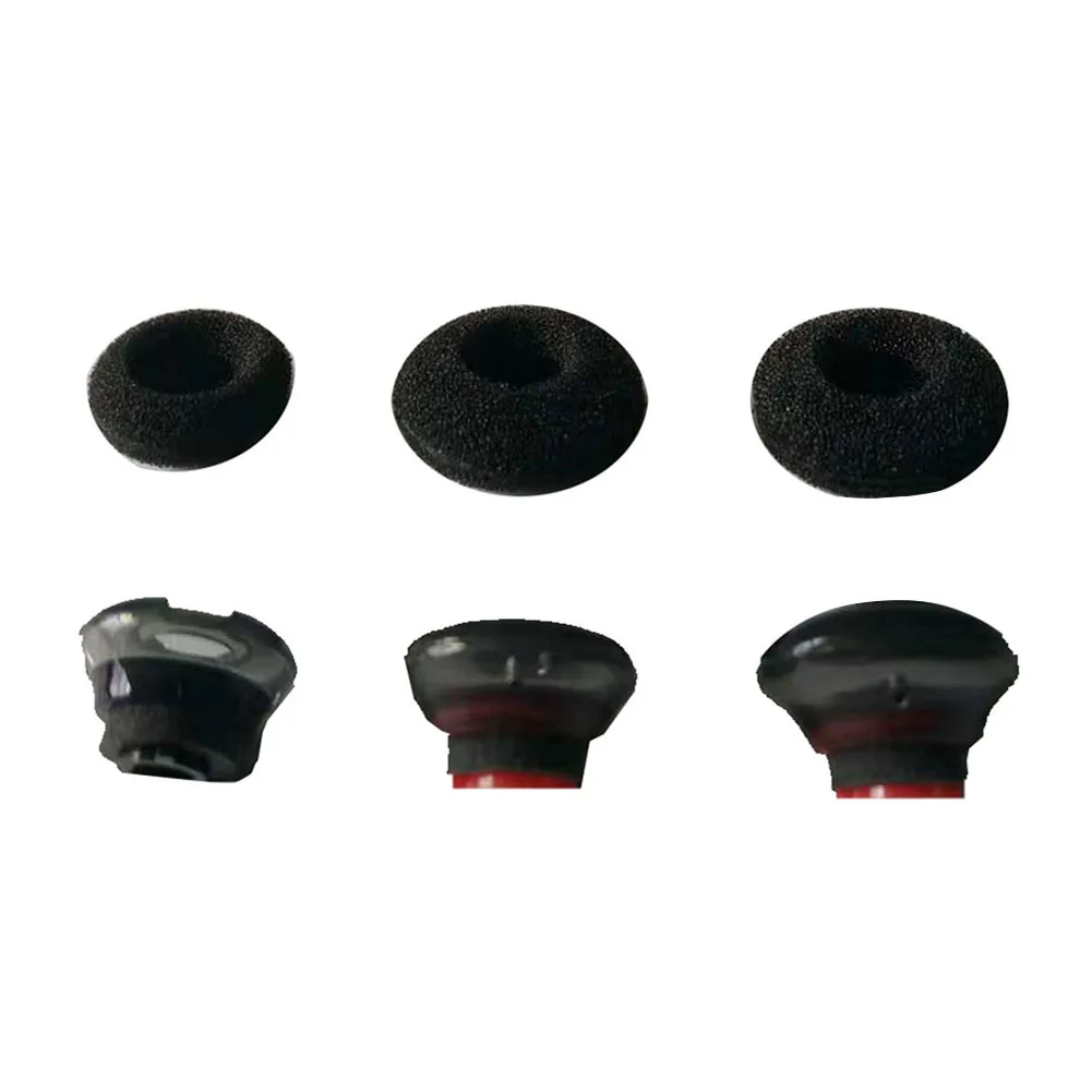 

3 Set Adapter Earbuds Tips Covers Caps Small Black Replacement Soft Accessories Silicone For Plantronics Voyager 5200 Headset
