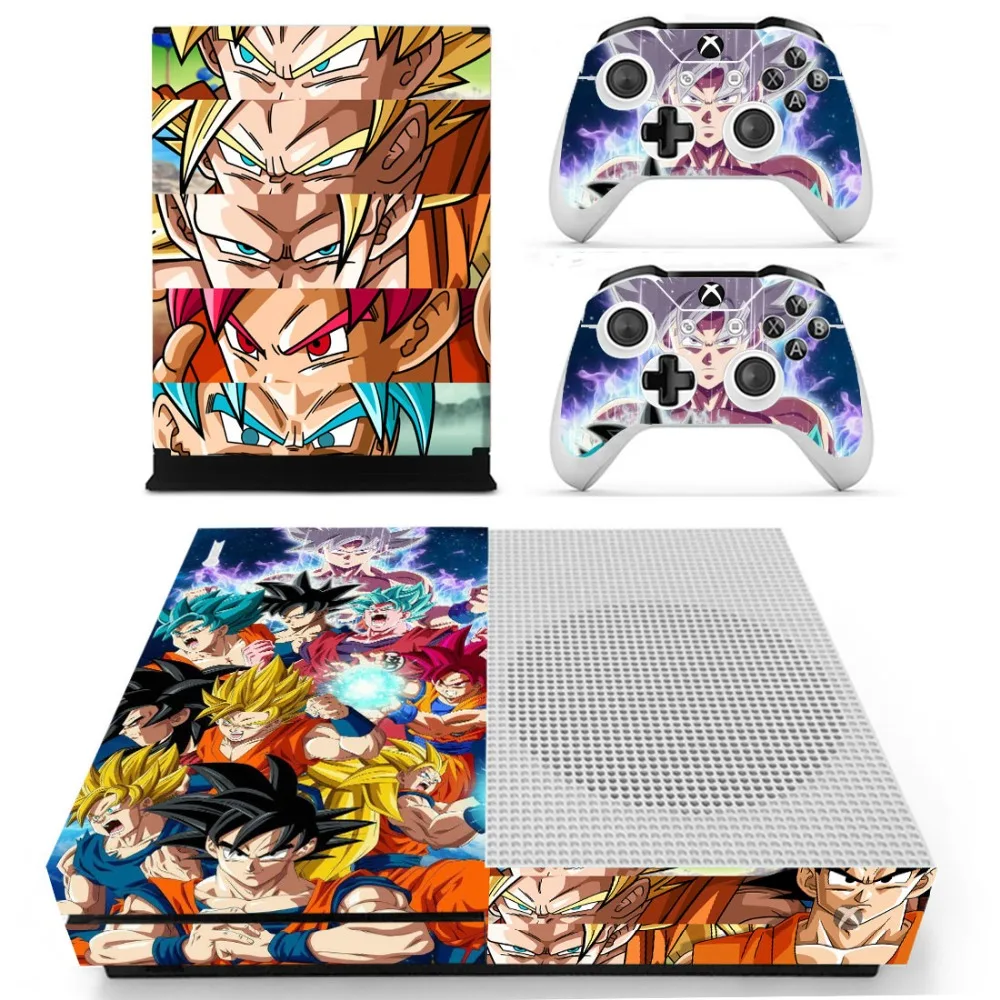Наклейка на кожу Dragon Ball Z Super Son Goku для Xbox One S консоль и контроллеры тонкая наклейка