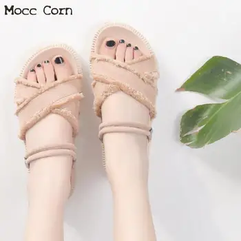 

Women Summer Slippers Flip Flops Suede Sandals Platform Casual Flat Sandals Ladies Fashion Peep Toe Beach Shoes Zapatos Mujer