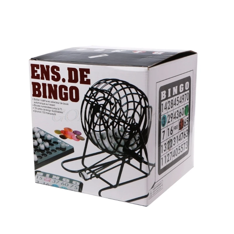 

Bingo Game Set Lottery Numbers Picking Lucky Machine Fun Family Party New Deluxe