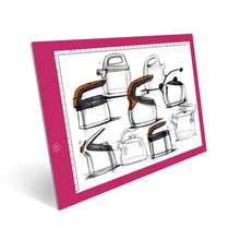 A4Girls любимая розовая легкая накладка Цветок сенсорный переключатель легко копировать Татуировка доска для письма светодиодный распределительный щит школьные наборы для рисования