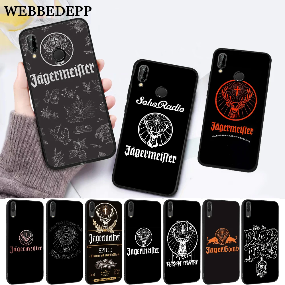 Силиконовый чехол Jagermeister с логотипом для Huawei P8 Lite 2015 2017 P9 2016 Mimi P10 P20 Pro P Smart 2019