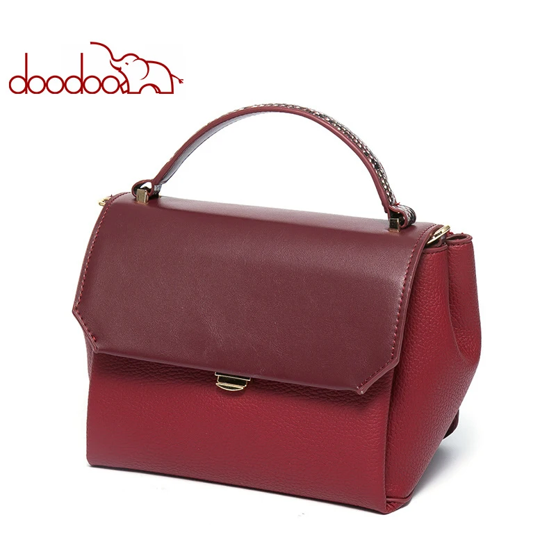 

Doodoo Women Shoulder Bag Fashion Trapeze Design Womens Messenger Bags Luxury High Quality PU Leather Ladies Crossbody Bags New