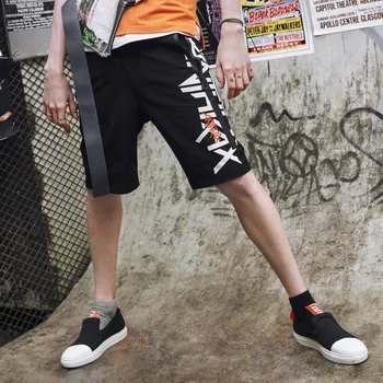

Mark Fairwhale 2019 New Summer Men Business Casual Streetwear Sports Hip Pop Over Knees Short Pants Men 718222061033