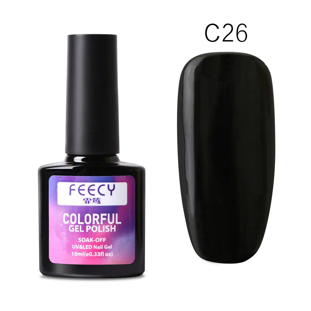 Gel Nail Polish Soak Off UV LED Gel Varnish Wipe Top Coat Color Nail Gel Polish DIY Nail Art Lacquer Manicure Nail Art Tool - Цвет: Feecy C26