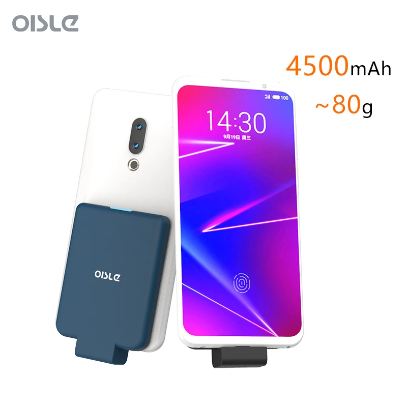 

4500mAh Type-C Battery Case ForMeizu 16th 16 Plus 16X X8 15 Lite Note 9 E3 Slim Power Bank External Backup Battery Charge Case