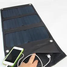 21W Foldable Solar Cells Charger Portable Backpack Sunpower Solar Panel Dual USB Port Charger For Mobile Phone MP3 Tablet