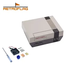 Retroflag nespi caso mais funcional botão de energia com desligamento seguro para raspberry pi 3 b + (b plus)
