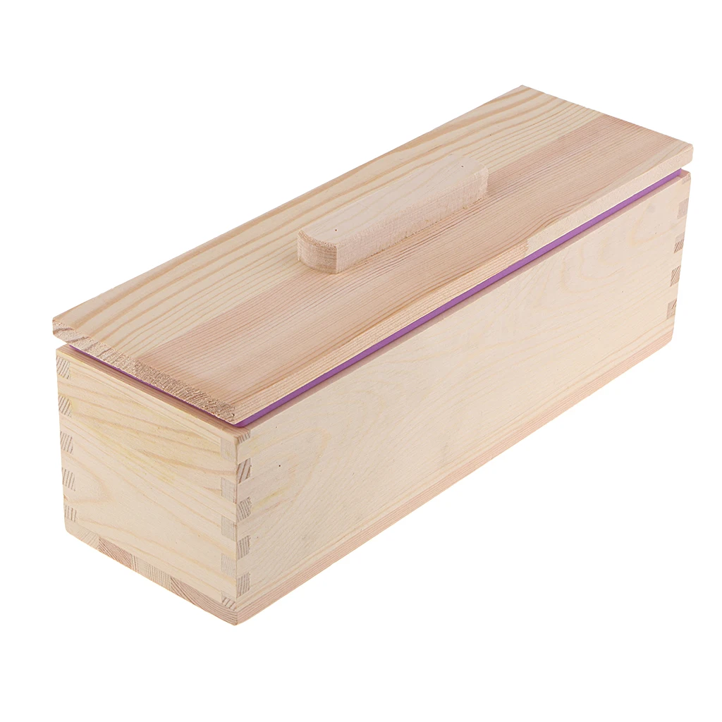 Soap Making Tool Sets –Double Hole Loaf Mold With Wooden Box, Bamboo Soap Holder, Oil Paper, Pink Soap Mold
