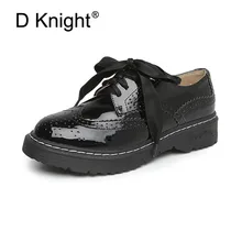 Новинка; Модные женские повседневные оксфорды в английском стиле с перфорацией типа «броги»; винтажные женские оксфорды на шнуровке; женские оксфорды на плоской подошве; размеры 34-43