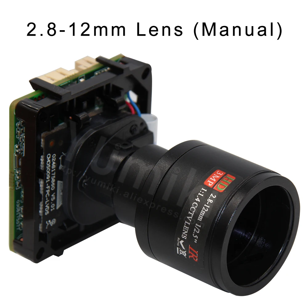 Модуль интеллектуальной IP камеры H.265 StarLight 3MP 3516C + Sony IMX291 с объективом Starlight плата