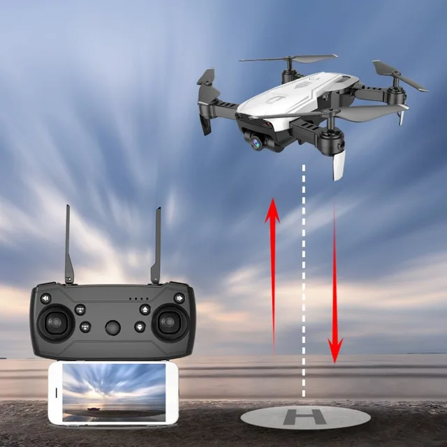 Best Price 4CH camera drone RC Foldable Drone with 0.3MP/2MP Wifi Camera FPV Selfie One Key Return Headless  HD Wide Angle Live Video