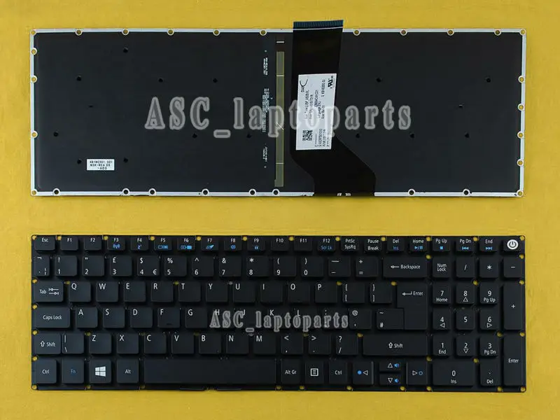 Новая английская клавиатура для ноутбука Acer Aspire V3-574G E5-573TG E5-722 E5-772 E5-772G черная с