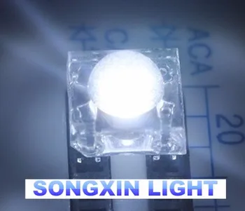 

1000pcs 5mm Clear Lens Piranha LED Diode Round Top Super Flux White Transparent Light Emitting Diode LED Lamp