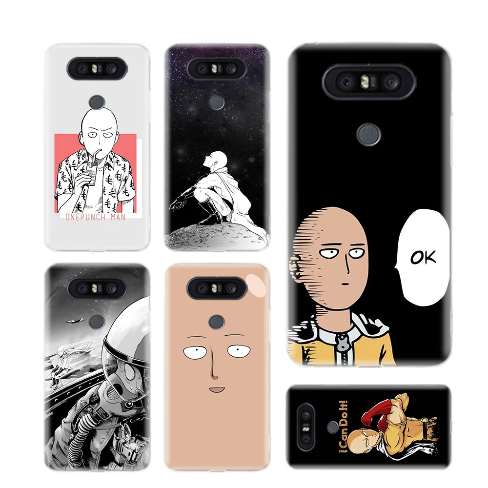 

One-Punch Man Anime Phone Cases For LG V40 G6 G7 Q6 Q8 Q7 G5 G4 V30 V20 V10 K8 K10 2018 2017 Covers Coque Shell