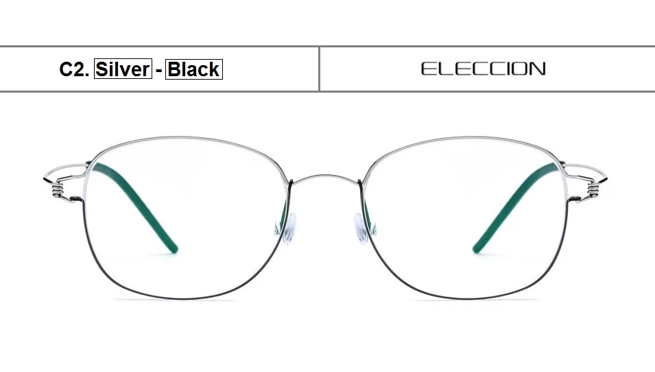 ELECCION сверхлегкий титановый рецепт очки оправа для мужчин Близорукость Оптические Оправы для женщин ретро очки без винтов