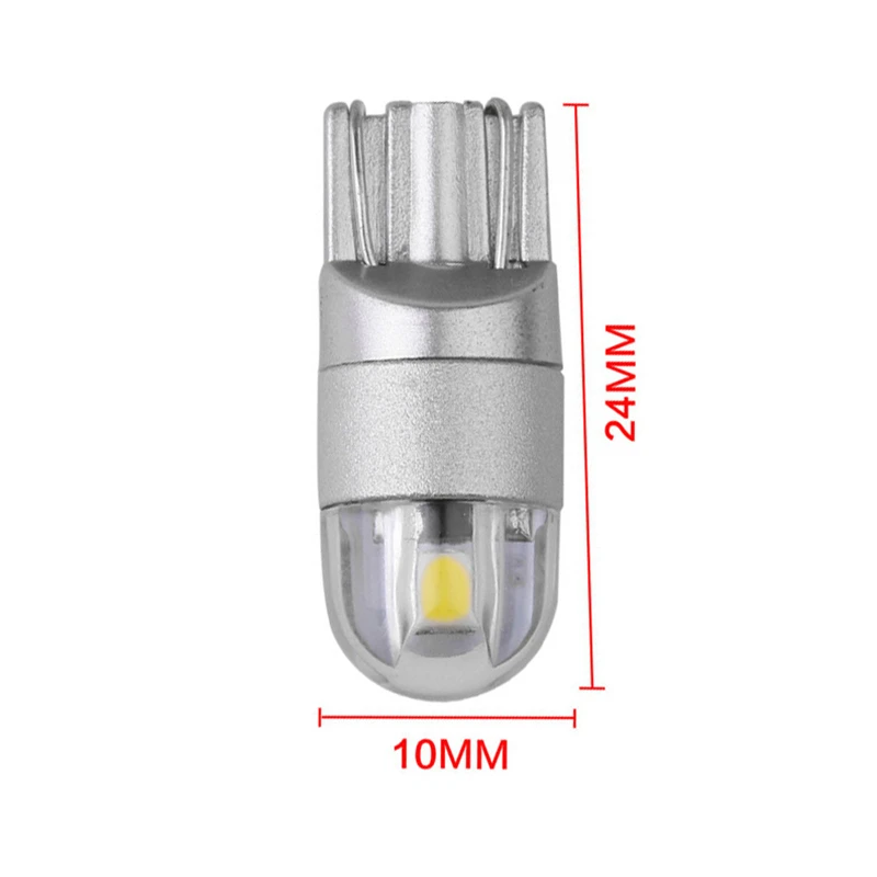 2PCS Low Compeitive Price Car 3030 2smd Super Bright White Light LED DC12V 2W 150lm Car T10 Led Side Marker Light Lamp Bulb.06