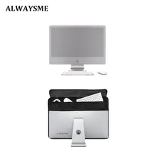 ALWAYSME 19 дюймов 21 дюймов 24 дюймов 27 дюймов черный полиэстер компьютерный пылезащитный чехол для Apple iMac ЖК-экран Dell Sumsung hp