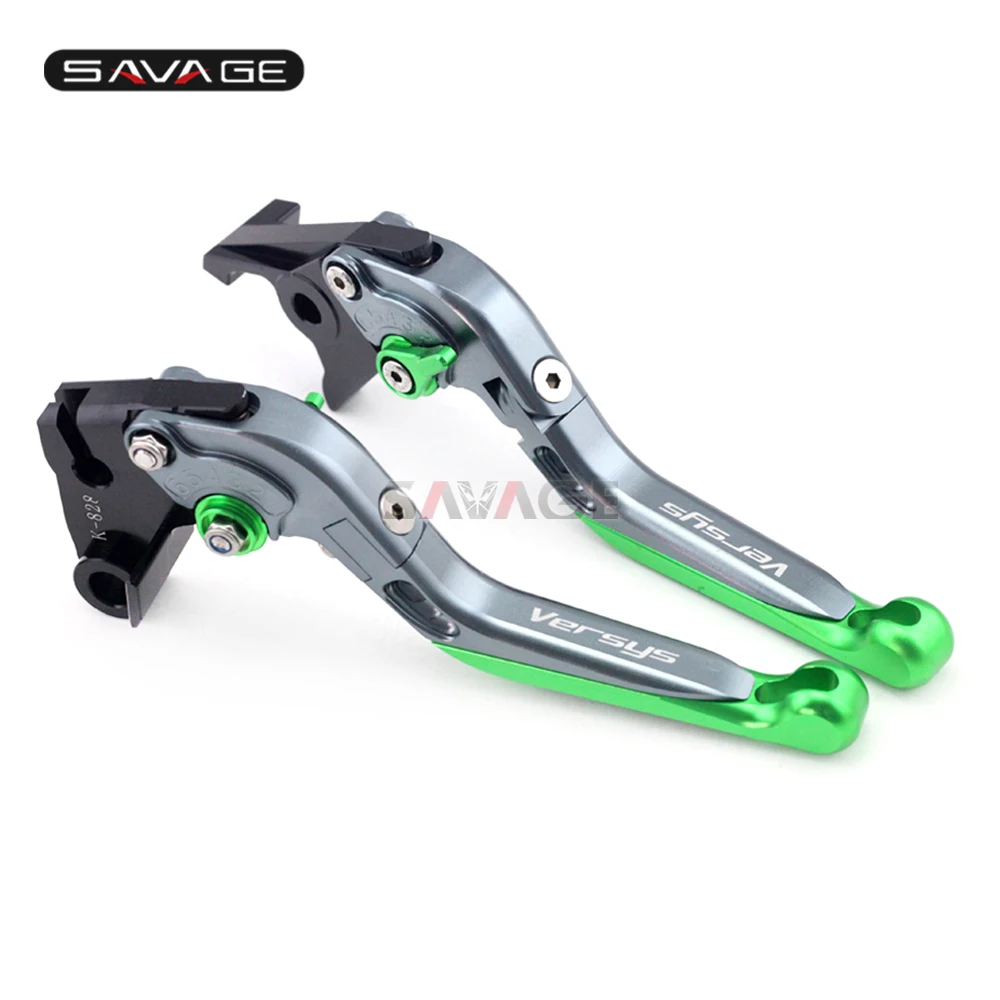 

Brake Clutch Lever For KAWASAKI KLZ 1000 Versys 2012 2013 2014 Motorcycle Accessories Adjustable Folding Extendable Logo
