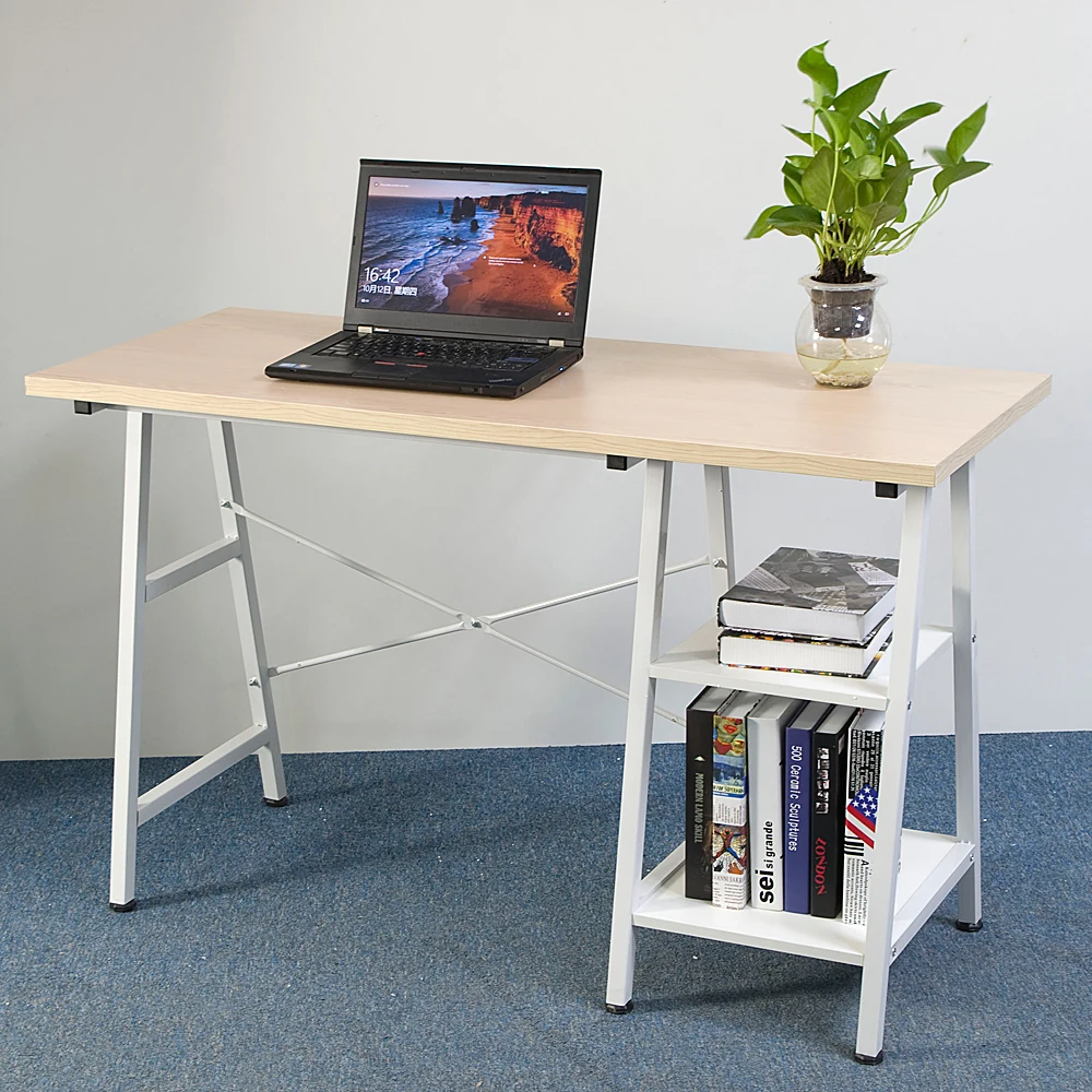 Computer Desk With Shelf Pc Table Home Office Furniture Folding