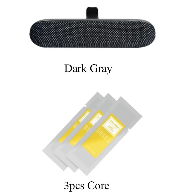 Xiaomi Guildford Автомобильный держатель для благовоний изысканный лимонный/оранжевый/оливковый натуральный ароматический шкаф для здоровья ароматизатор для ребенка очиститель воздуха - Цвет: Dark Gray Set