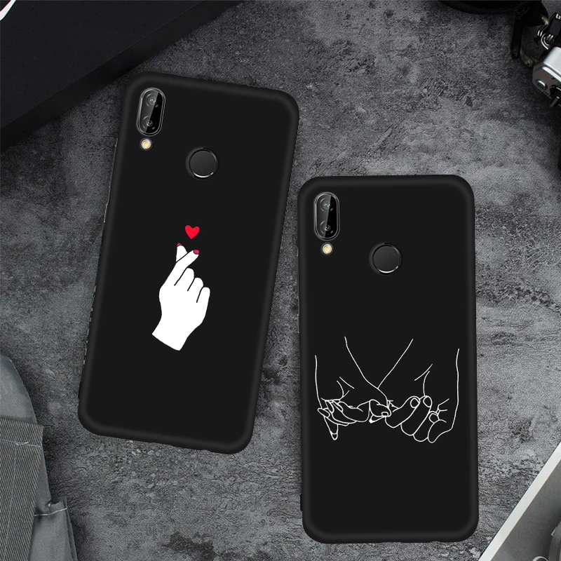 

Couple Love Printed Phone Case For Huawei P20 Nova 3 3i Mate 20 Lite X 10 Pro TPU Back Cover For Honor 10 Lite 6C Pro 8c 8X Case