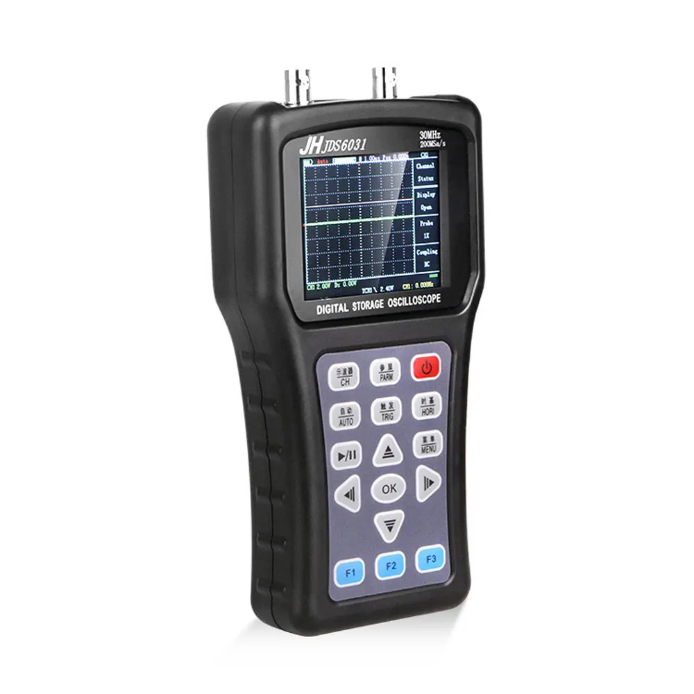 

AC110-220v JDS6031 Handheld Digital Oscilloscope Portable 30MHz 1-CH usb oscilloscopes Pk jds2022a hantek With 18650 Battery