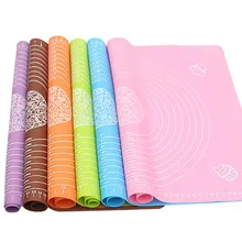 1 шт. 50*40 см антипригарный силиконовый коврик прокатки тесто лайнер коврик для выпечки формы для выпечки пасты муки столовый лист кухонные инструменты