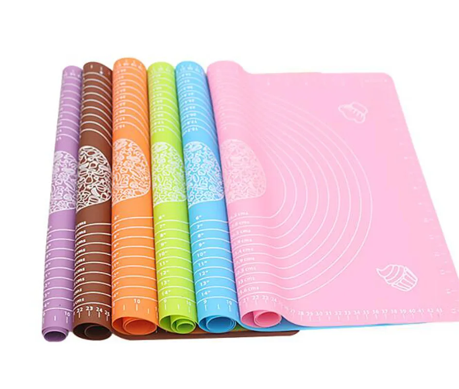 

1pc 50*40cm Non-Stick Silicone Mat Rolling Dough Liner Pad Pastry Cake Bakeware Paste Flour Table Sheet Kitchen Tools
