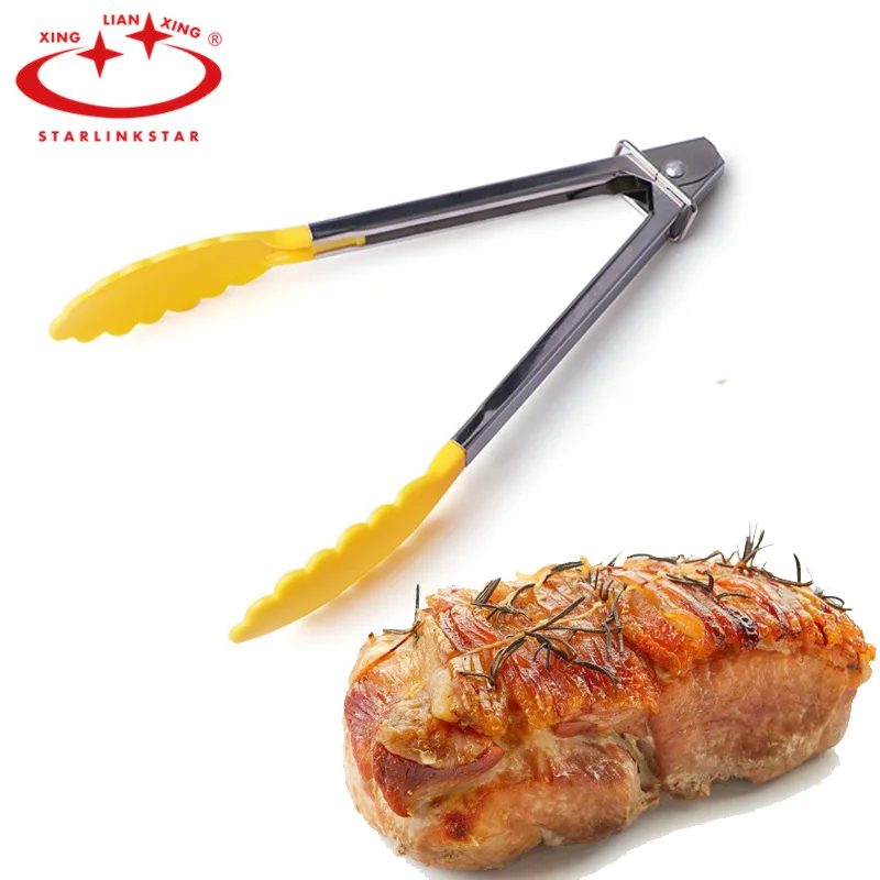 1pcs Camping BBQ Nylon Tongs Tips Kitchen Mini Tong Heat Resistant Nylon Cooking Tongs Steel Food Tongs Kitchen Accessories 1pcs Camping BBQ Nylon Tongs Tips Kitchen Mini Tong Heat Resistant Nylon Cooking Tongs Steel Food Tongs Kitchen Accessories