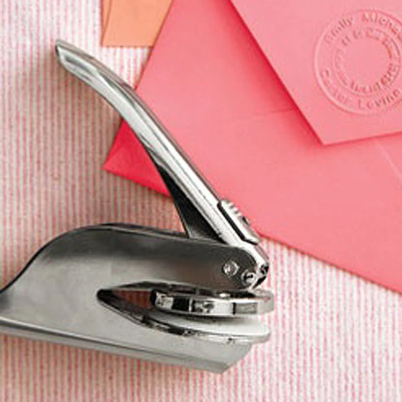 Custom Embosser Stamp,Personalized Embosser,Wedding steel embosser