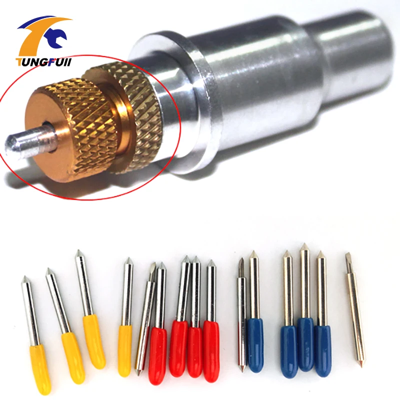 Gcc Vinyl Cutter Blade Holder + 5 pcs 45 + 5 pcs 60 Degree Roland Liyu