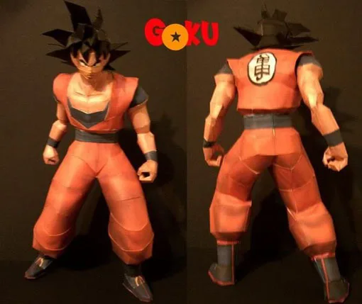 

Dragon Ball 3D Paper Model Goku Paper Puzzles DIY Handmade Toys
