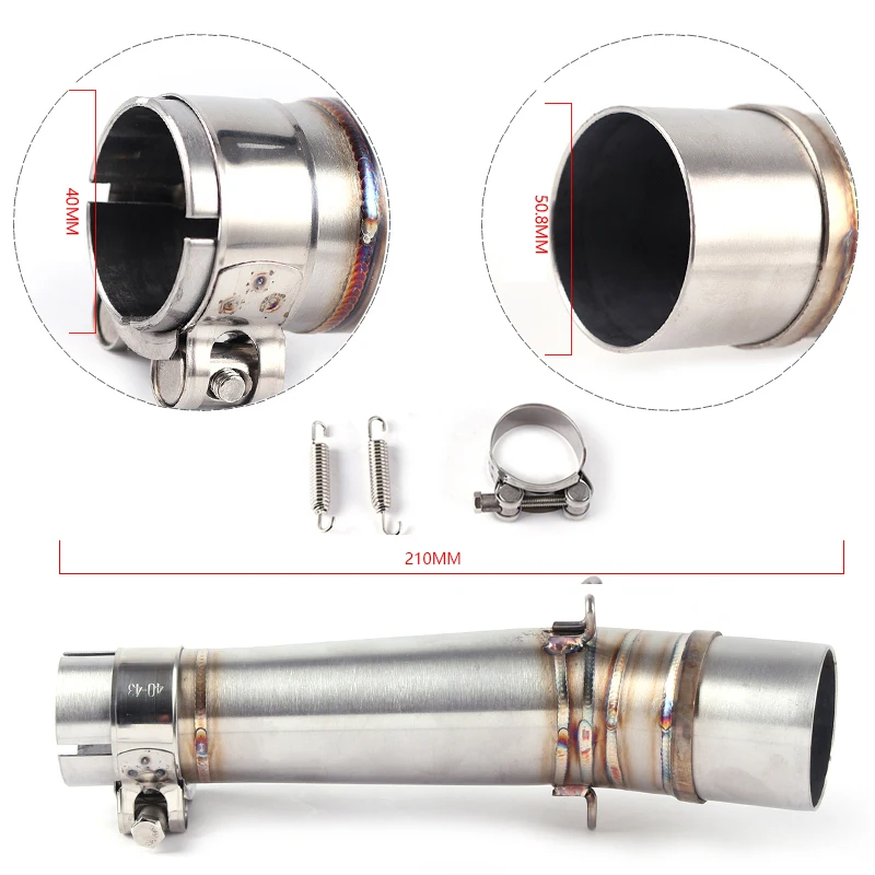 

NC700 NC750X NC750 Motorcycle Exhaust middle pipe for HONDA NC700( 2012~2017) without exhaust