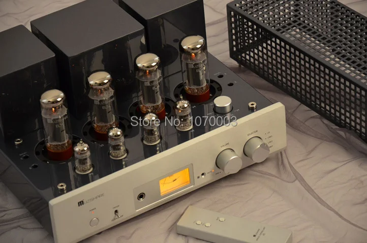 MUZISHARE X5 Integrated vacuum tube amplifier EL34x4 do AB1 push-pull amplifier 15~35W TR~UL switch 110V/220V good sound