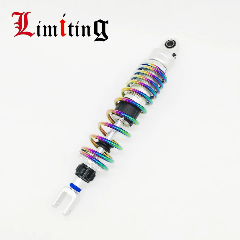 

Universal 320MM 340MM 360MM Motorcycle Rear Suspension Colorful Spring Adjustable Damping Rebound Damping Fork Shock Absorbers