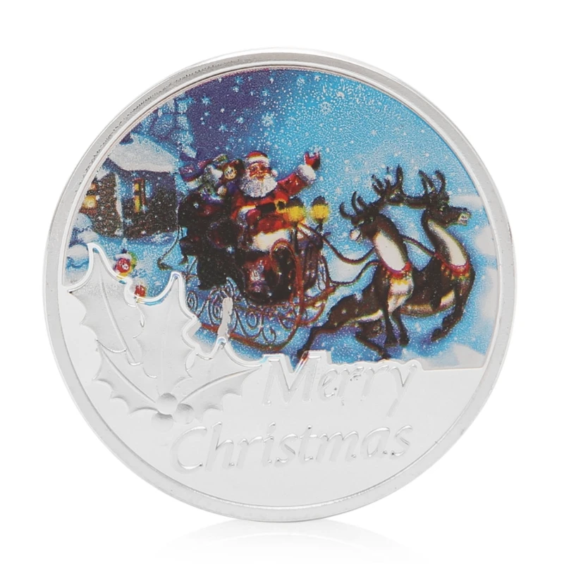 New Merry Christmas Commemorative Coin Collection Art Craft Gift Nice New UKP New Merry Christmas Commemorative Coin Collection Art Craft Gift Nice New UKP