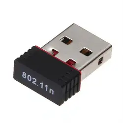 Mini USB 2,0 802.11n стандартов 150 Мбит/с Wi Fi сетевой адаптер Поддержка 64/128 бит WEP WPA шифрование для оконные рамы Vista MAC Linux PC