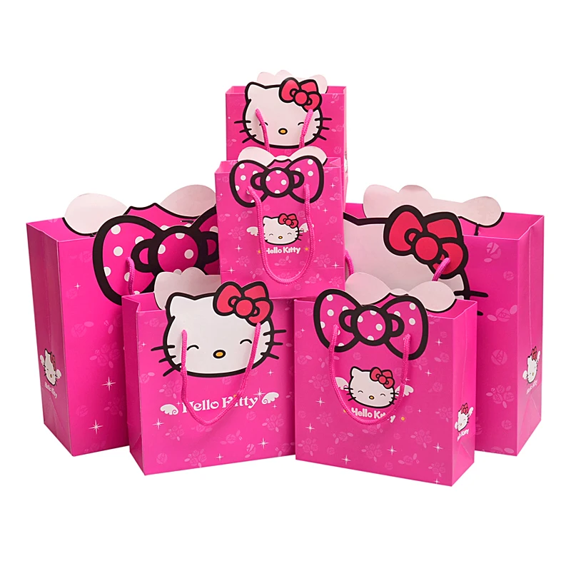Рисунок Hello Kitty Cat серии Бумага мешочек дети День рождения подарки вечере оптовая