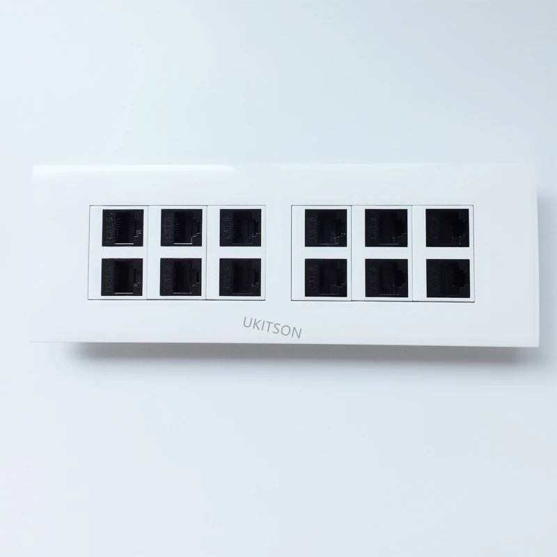 118 type 12 ports female to female CAT5E RJ45 wall panel pic 3