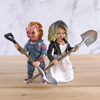 

NECA Bride of Chucky Ultimate Chucky & Tiffany PVC Action Figure Collectible Model Toy Horror Halloween Gift