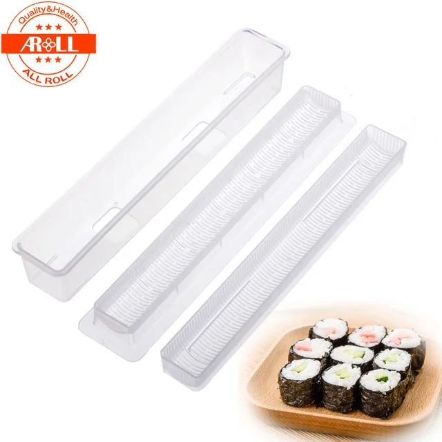 Plastic Gemakkelijk Sushi Maker Mold Roller Gereedschap Set Perfect